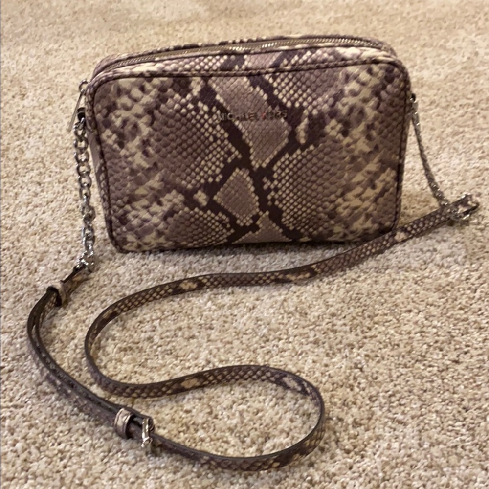 Snake Print Cross Body MK Purse
